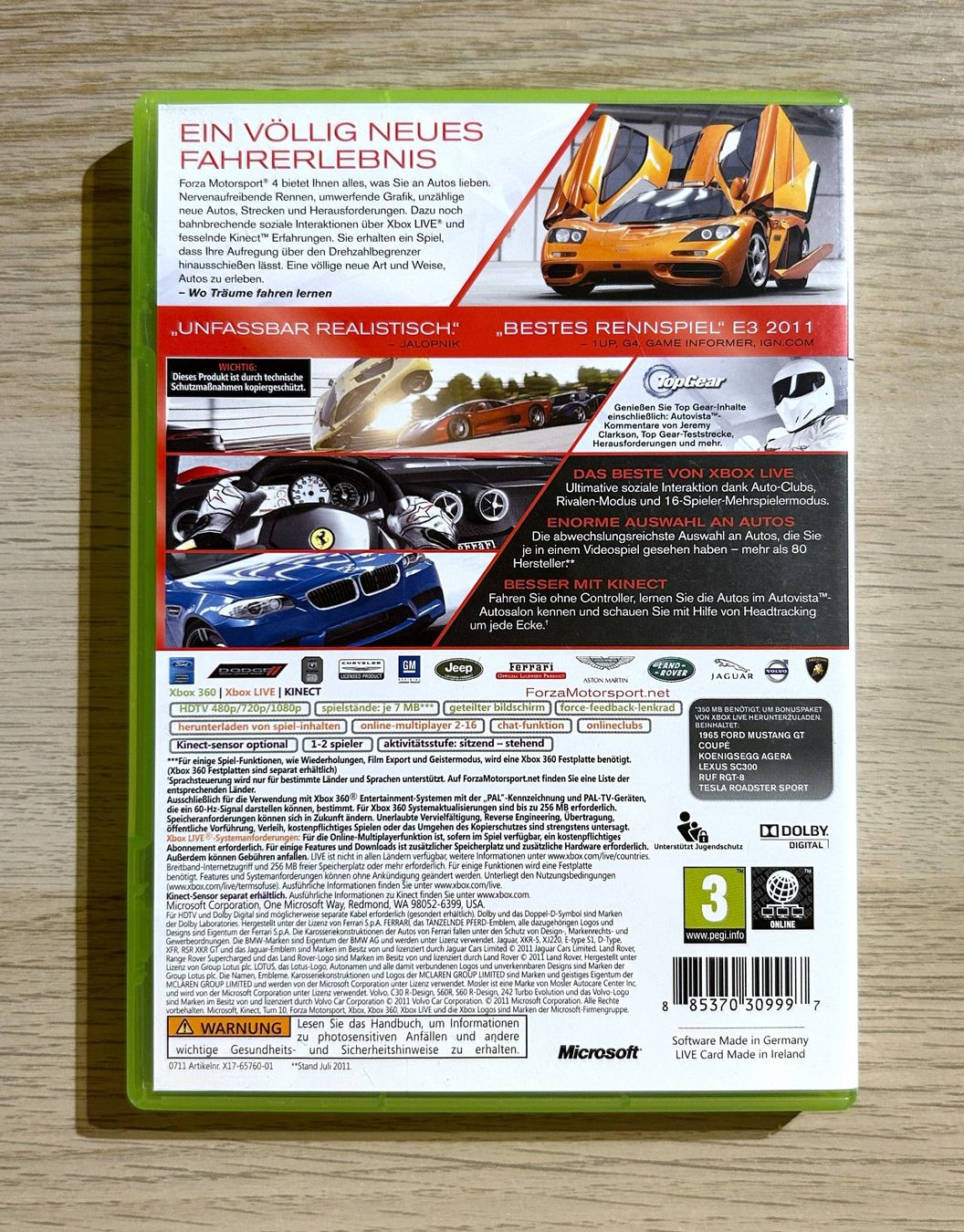 Microsoft Giochi: Forza Motorsport 4 Xbox 360 – Usato da St. Gallen venduto da Alpine.Arcade 1