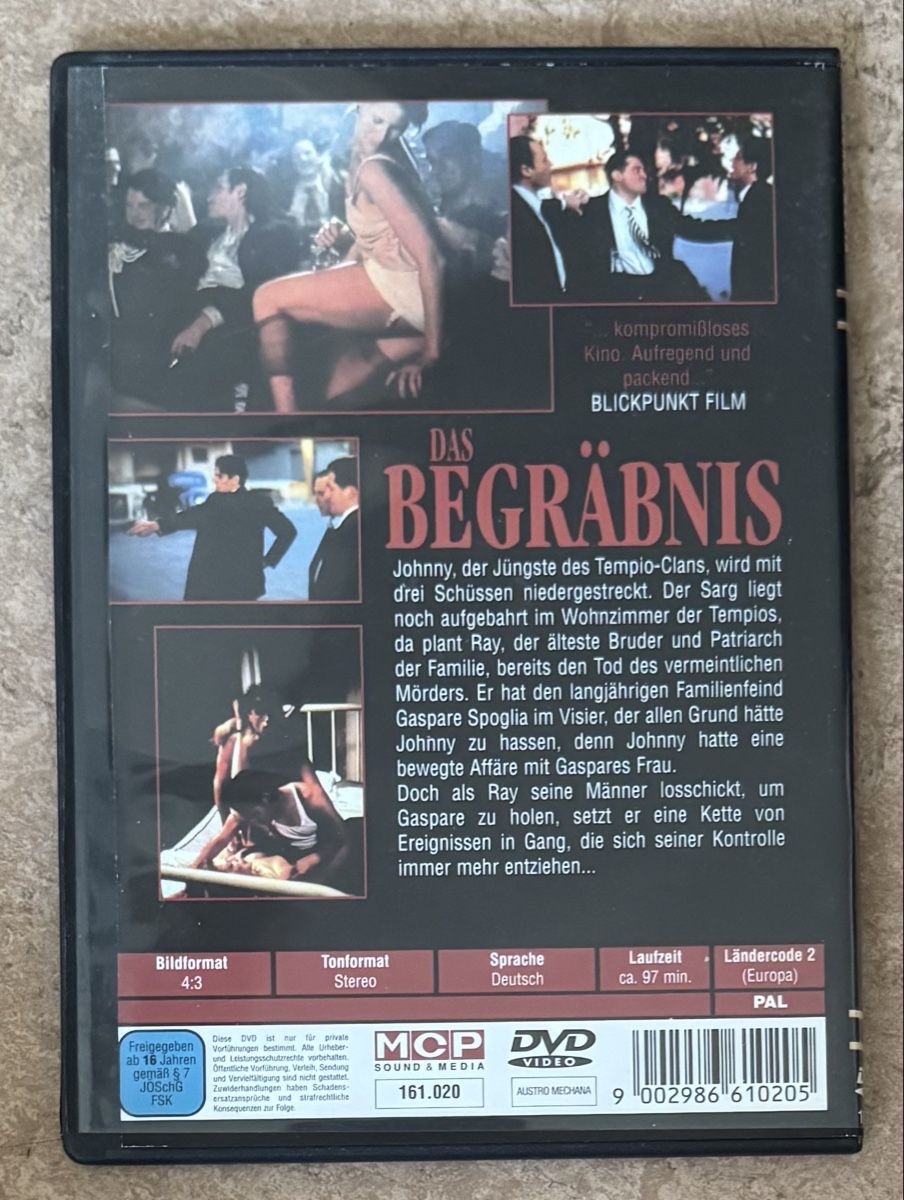 Alle DVDs: Das Begräbnis  – Neu (gemäss Beschreibung) aus Dietikon von AndreaSch01 1