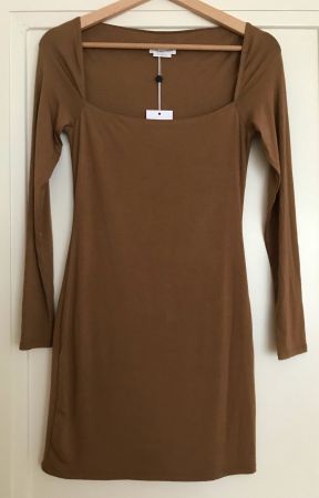 NEU: Lovers & Friends Kleid XS S Minikleid braun robe dress