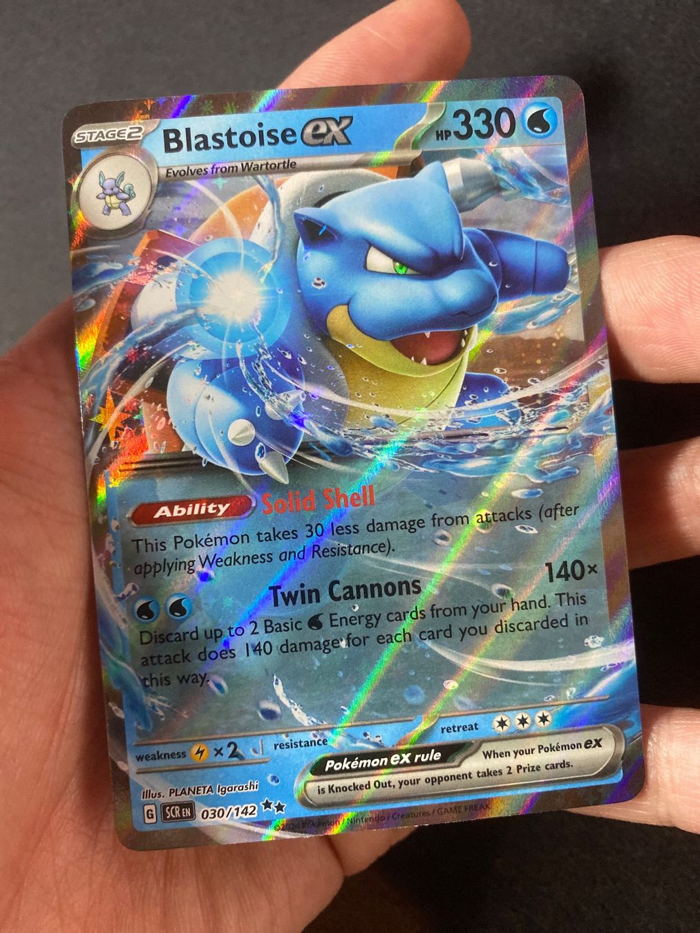 Pokémon Carte collezionabili: Blastoise ex 30 - Turtok ex - Tortank - Stellar Crown - EN – Nuovo (secondo la descrizione) da Hausen AG venduto da Shrade 1