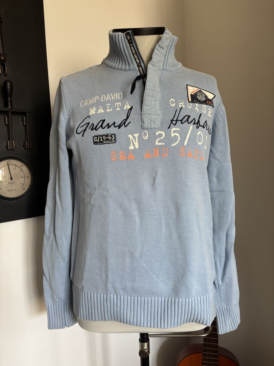 Camp David Maglioni & Felpe: Camp David Herren Pullover, hellblau, Grösse S, Top Zustand! – Nuovo (secondo la descrizione) da Bäretswil venduto da Viechel