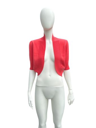 Sommer Bolero Jäckchen, Kaschmir koralle Gr, 36 Top!