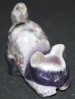 Deko – Heilsteine F-508 – Katze – Amethyst – 3x3cm