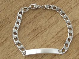 Vintage Armband Panzer Kette massiv Silber 925 / 22 cm