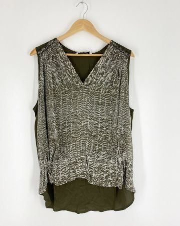 Summum Woman Blusentop mit V-Ausschnitt, *Neu*, Grösse 46