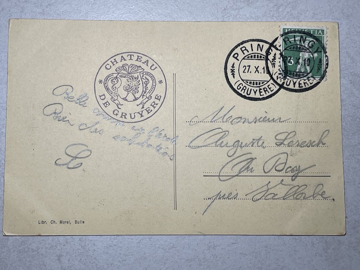 Cartoline postali: Chateau de Gruyères, FR – Usato da Strengelbach venduto da Aschatan5 1