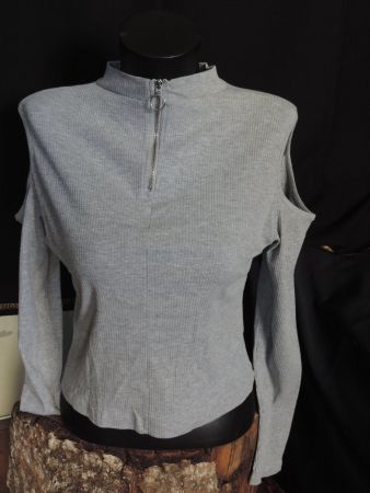 haut manches longues gris