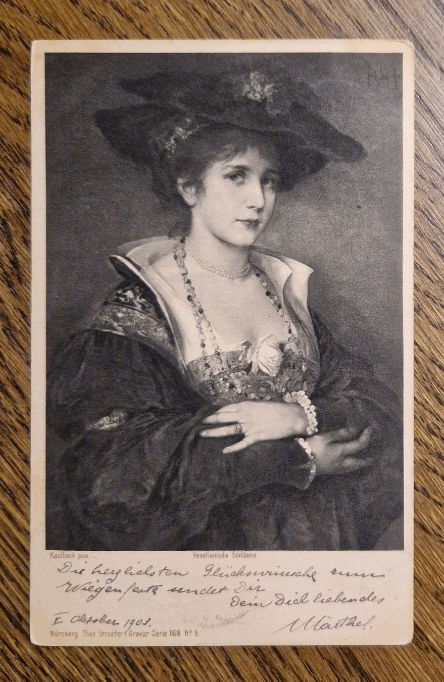 Cartes postales: Venezianische Edeldame, 1903 – D'occasion à Ebikon par Donar50