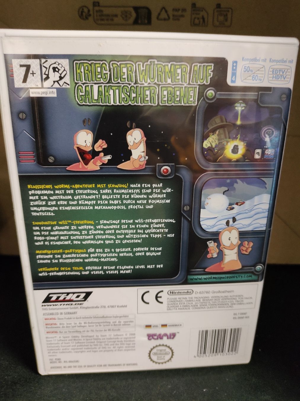 Nintendo Giochi: Worms: Odyssée dans l'Espace Wii - Jeu complet  DE – Usato da Fribourg venduto da PastGame 1