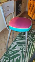 Tabouret haut fer forgé vintage 