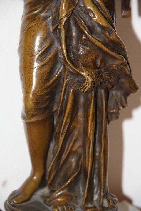 Sculture & Statue: Antique sculpture en bronze signe . – Usato da Praz (Vully) venduto da pikuluka1 7