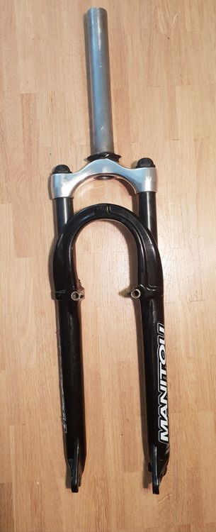 Fourche Manitou Avant VTT 26 Pouces - 1 1/8 Sans Filet - Alliage - Années 90 Vintage - Occasion Fonctionnelle