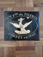 Antikes Blechschild, Phenix Versicherung