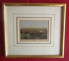 alte Stadtansicht Zofingen 1898 Hand über Eck vergoldet TOP