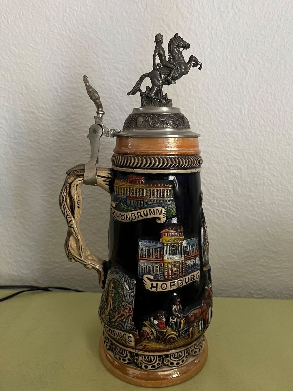 Gläser: Edler Bierkrug mit Zinndeckel – Neu (gemäss Beschreibung) aus Rheineck von CoGer 3