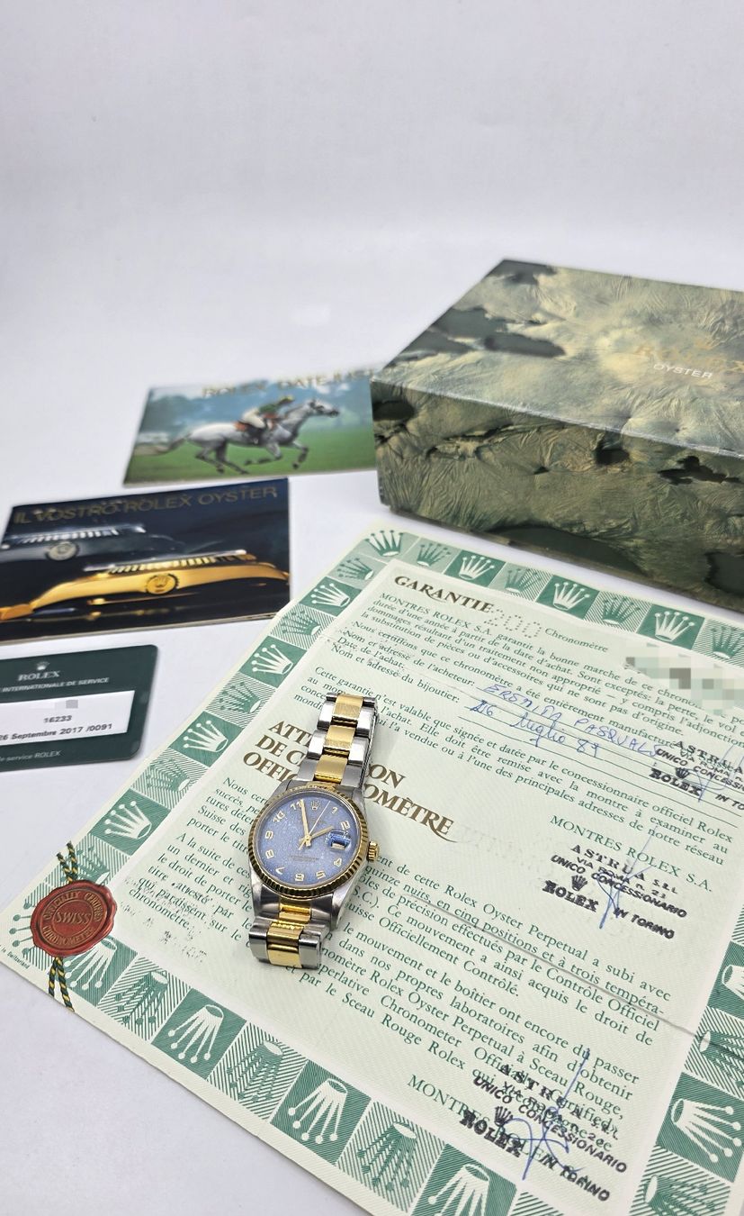 Rolex Orologi: SELTENE Rolex Datejust 16233 Full Set – Usato da Oberuzwil venduto da Dmercedes