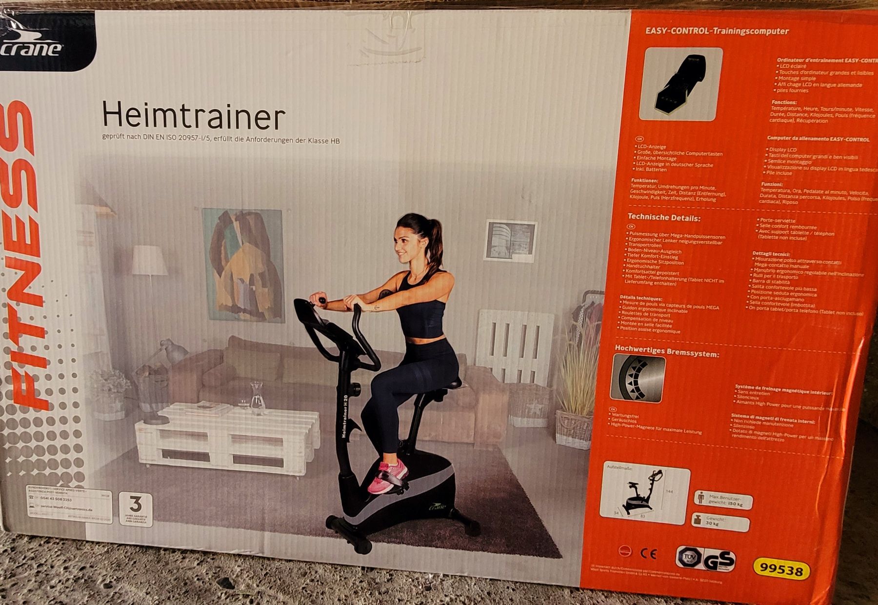 Aldi Hometrainer: Crane Heimtrainer – Nuovo e nell'imballaggio originale da Steffisburg venduto da Gismo49