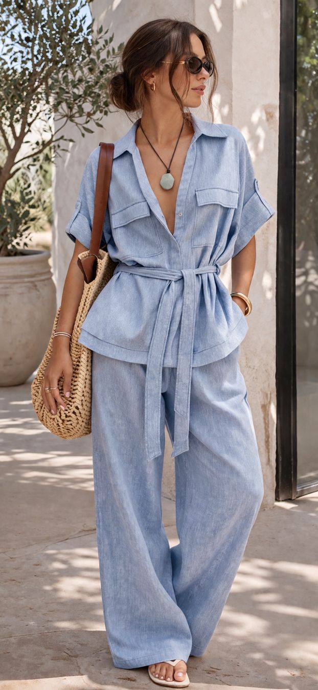 Zara Camicette: ZARA Safari Leinenbluse Hemd Hemdbluse hellblau 40  NEU – Nuovo e nell'imballaggio originale da Rotkreuz venduto da beltraum 1