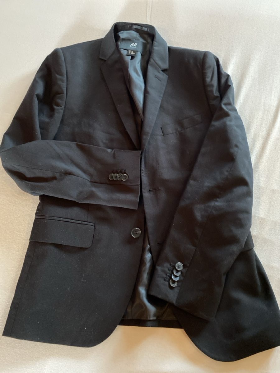 H&M Anzüge: Schwarzer Blazer H&M Gr. EUR44 ca S + Weste M – Neu (gemäss Beschreibung) aus Watt von Willis4 1