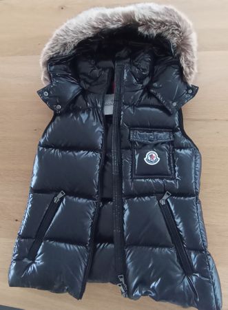 Moncler Daunenweste Gr. 34 schwarz
