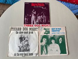 THREE DOG NIGHT tolle rare Singles Kult 70's Top Frankreich