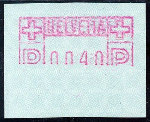 Alle Briefmarken: ATM 2 Teildruck untere Hälfte fehlt ** postfrisch – Neu (gemäss Beschreibung) aus Luzern von atms