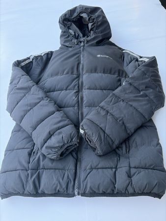 Champion Winterjacke schwarz mit Kapuze Grösse XL