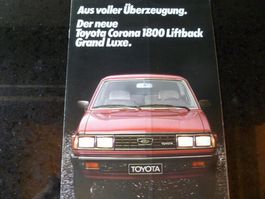 Toyota Corona 1800 Liftback Prospekt 1979