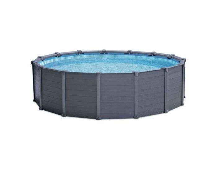Intex Schwimmbad: INTEX Schalen Grafitframepool 478x124cm mit Sandfilter. Top! – Neu und originalverpackt aus Wynau von Intexpool24 3