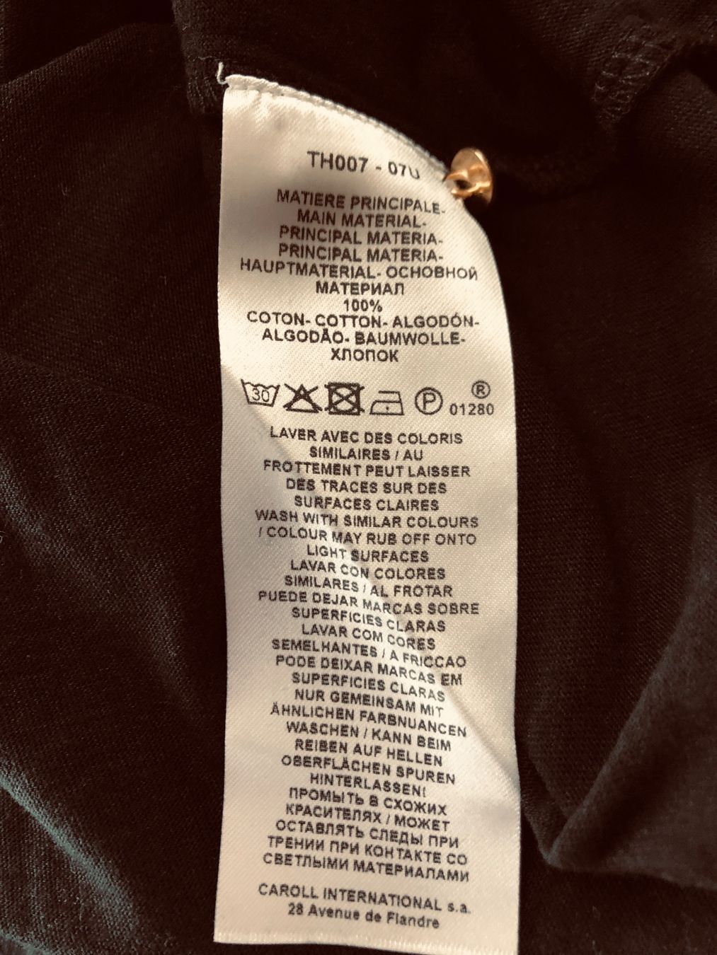 Caroll T-shirt: Schwarzes T-Shirt mit Brusttasche - Grösse S – Nuovo (secondo la descrizione) da Arlesheim venduto da leyRum4.5 5