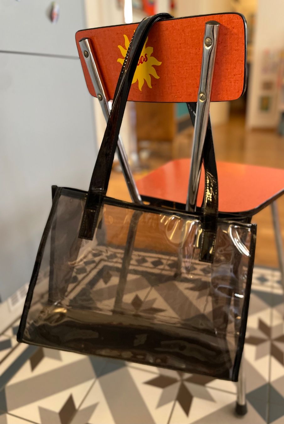Borse da donna: Strandtasche wasserfest schwarz transparent – Usato da Zürich venduto da Pudelkerne