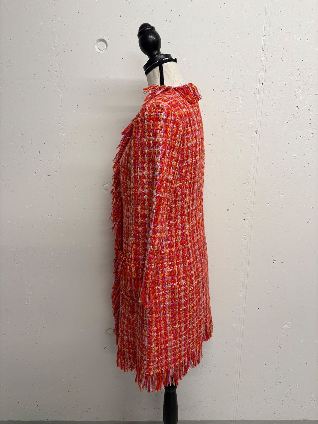 Giacche: NVSCO leichte Tweed Jacke mit Fransen rot 34 Kurzmantel – Nuovo (secondo la descrizione) da Regensdorf venduto da secondchancefashion 2