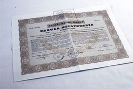 AROSA LINE INC. PANAMA Cedula Hipotecaria $ 1000, 1957