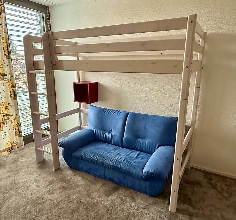 Lits: Flexa Hochbett 90cmx200cm weiss – D'occasion à Wallisellen par mchiappa
