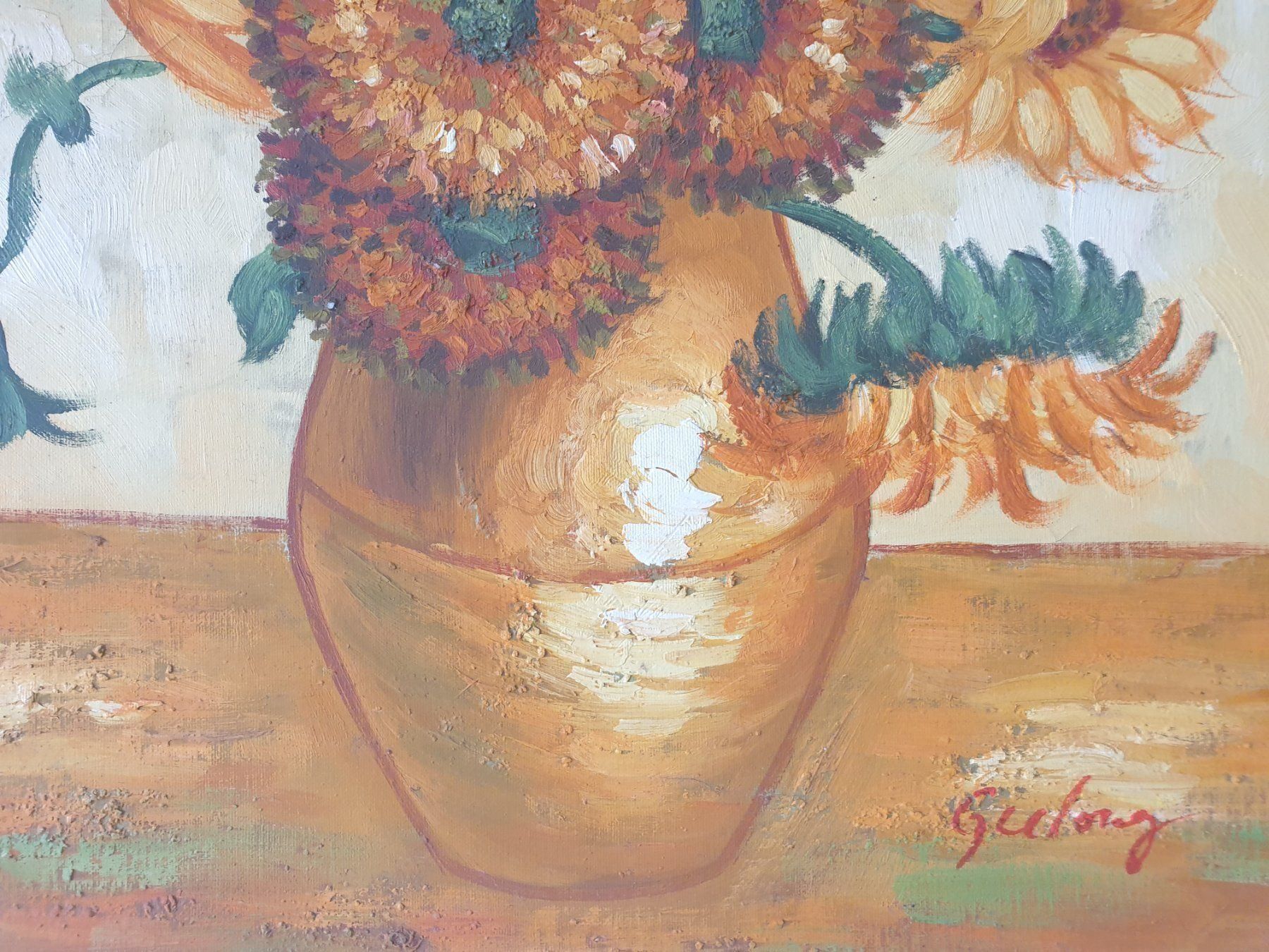 Gemälde: Gemälde "Sonnenblumen" 74 / 65 cm – Neu (gemäss Beschreibung) aus Embrach von Alian1 1