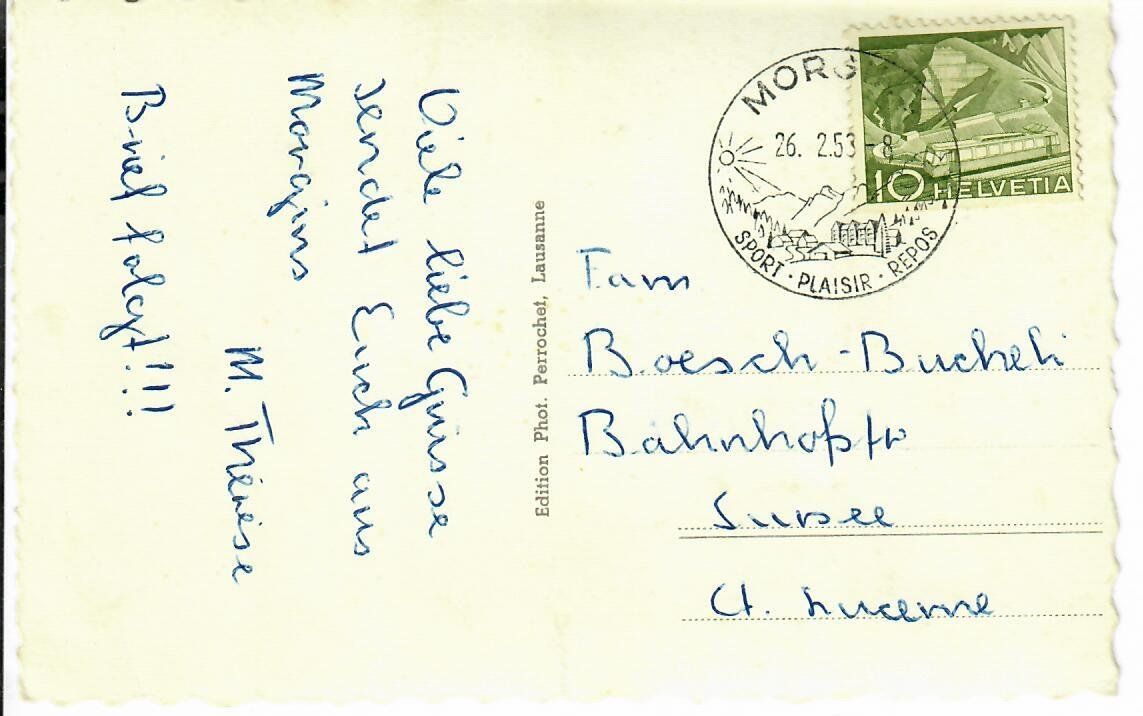 Cartoline postali: Le Pas de Morgins – Usato da Hochdorf venduto da Ziegel-16 1