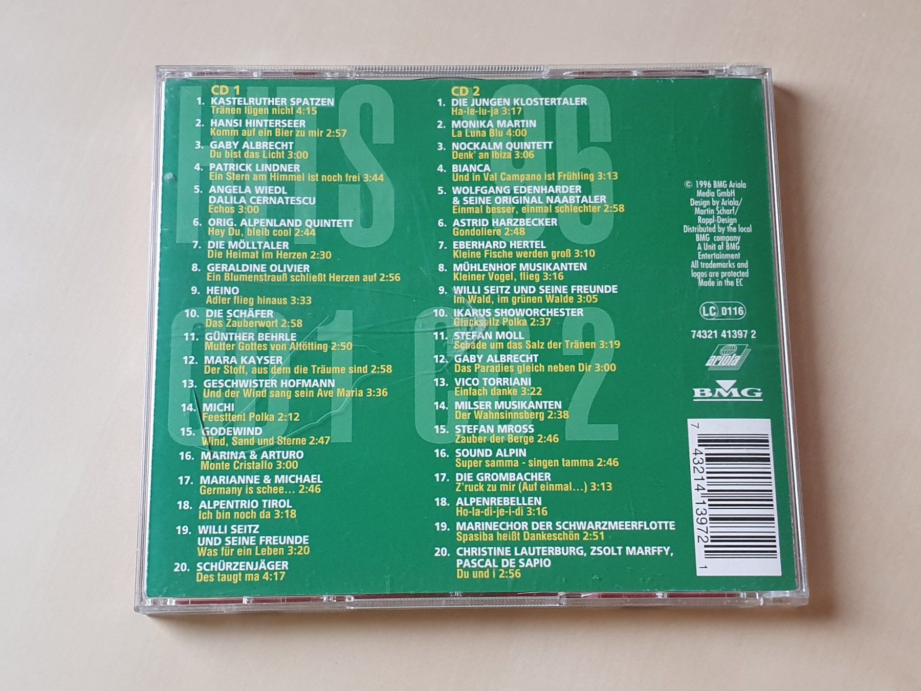 CD: Hits 96 Volksmusik – Usato da Stansstad venduto da collectorsshop 1