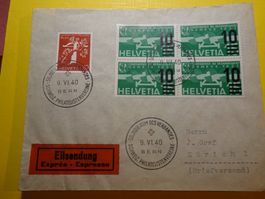 9.VI.40.50 JUBILÄUM DES VERBANDES SCHWEIZ. PHILATELISTENVER.