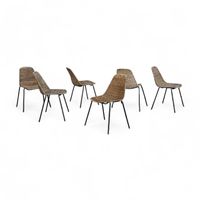 Basket Chairs von Gian Franco Legler, 6er Set