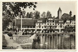 RAPPERSWIL am Hafen - mit Hotel Schwanen - Foto J. Gaberell