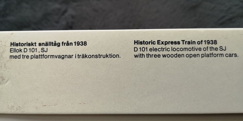 Coffret du train historique D101 des SJ, Märklin HO 2870 (Neu und ...