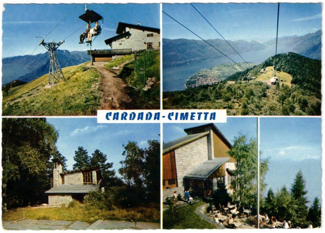 Ansichtskarten: Locarno - 4 Bild AK Cardada Cimetta – Gebraucht aus Binningen von Mountainrider