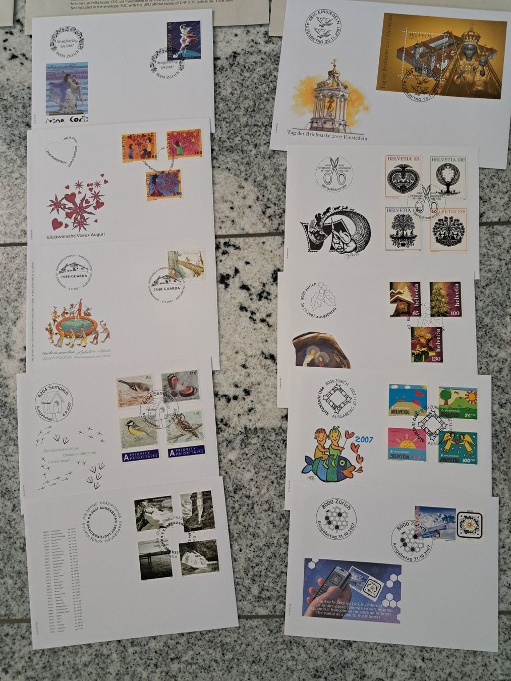 Alle Briefmarken: Ersttagsbriefe Jahresserie 2007 FDC Briefe – Neu und originalverpackt aus Bazenheid von derdelorean01 4