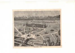Bern Eidg. Schützenfest 1885 Original Stich - sehr selten
