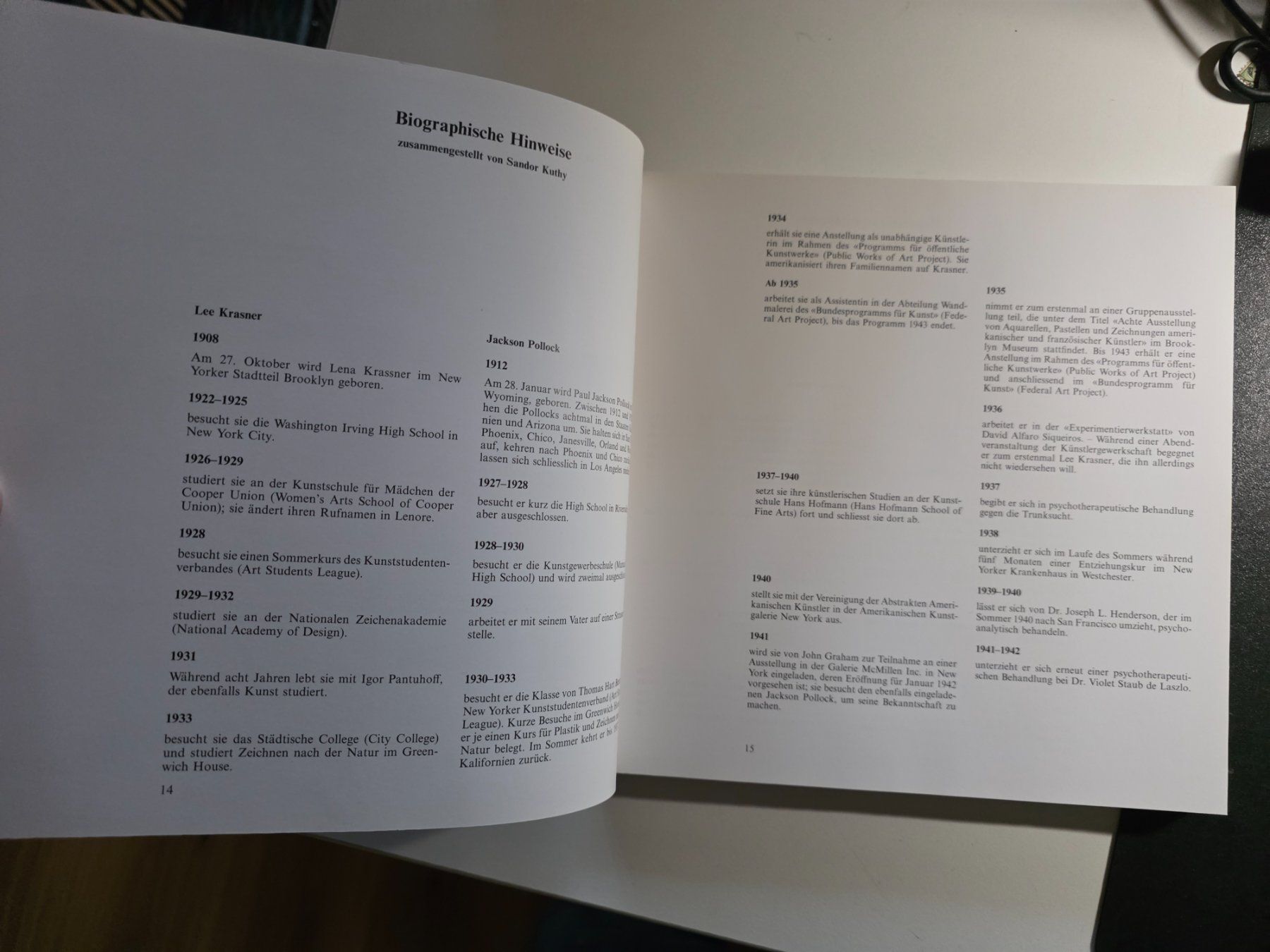 Libri: Lee Krasner - Jackson Pollock - Kunstmuseum 1989 – Usato da Walterswil BE venduto da Lonitti 3