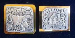 Fasnachtsplaketten Mättlizunft Littau 1993 + 1994 - goldene