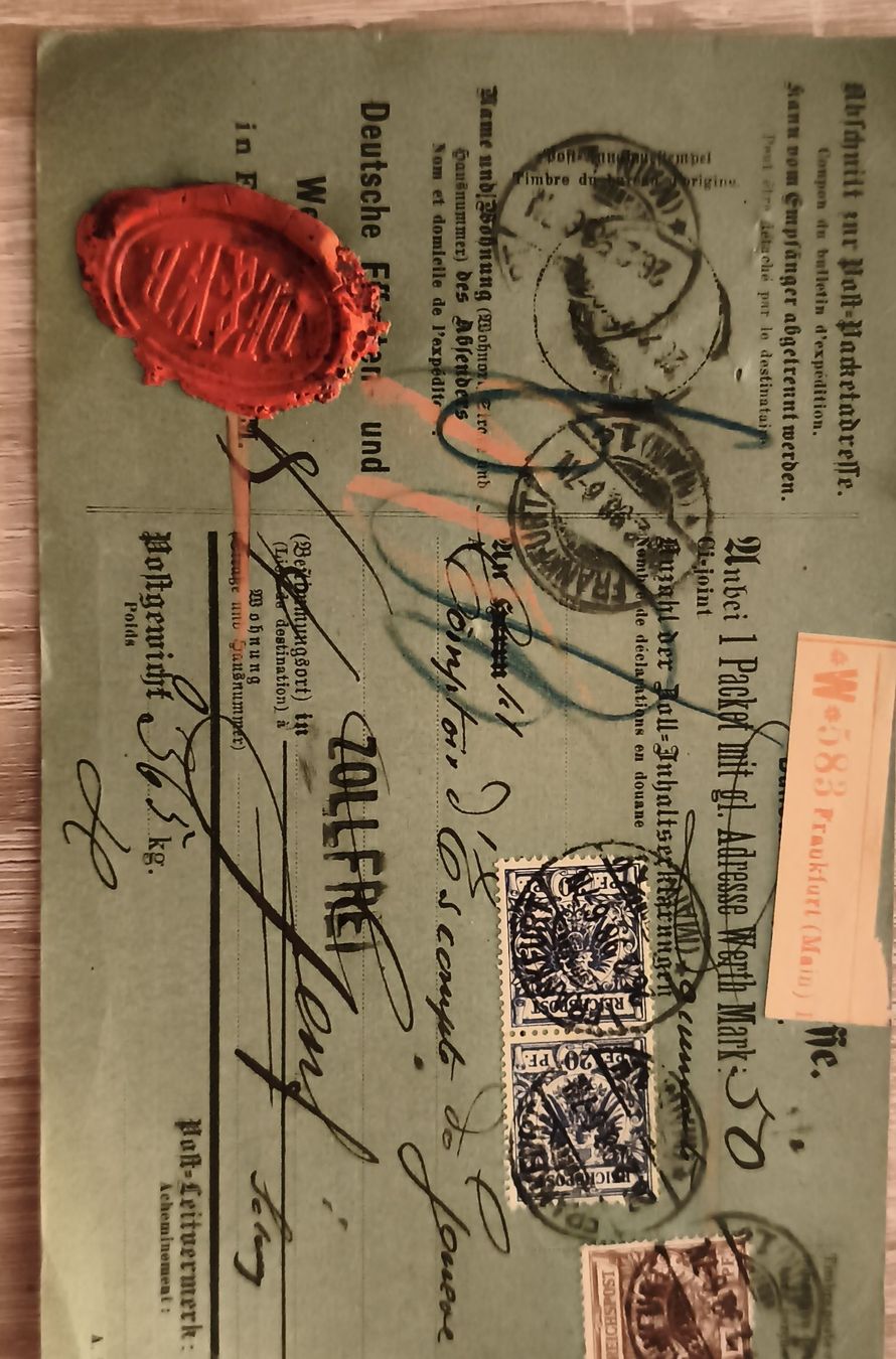 Documenti: Document ancien Zollfrei avec cachets et sceaux – Usato da Prilly venduto da jor_x27s