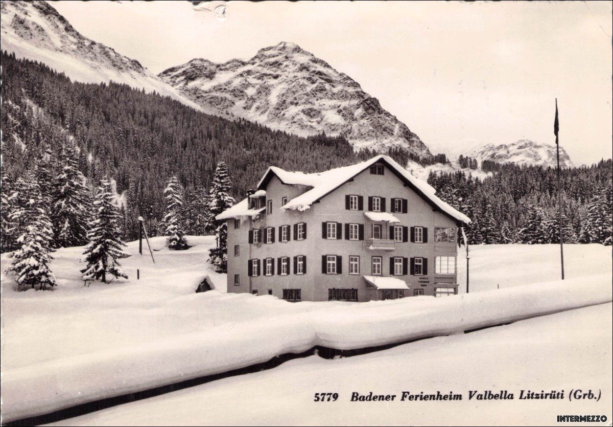 Cartoline postali: Valbella Lenzerheide GR // Ferienheim Litzirüti Winter – Usato da Basel venduto da intermezzo12