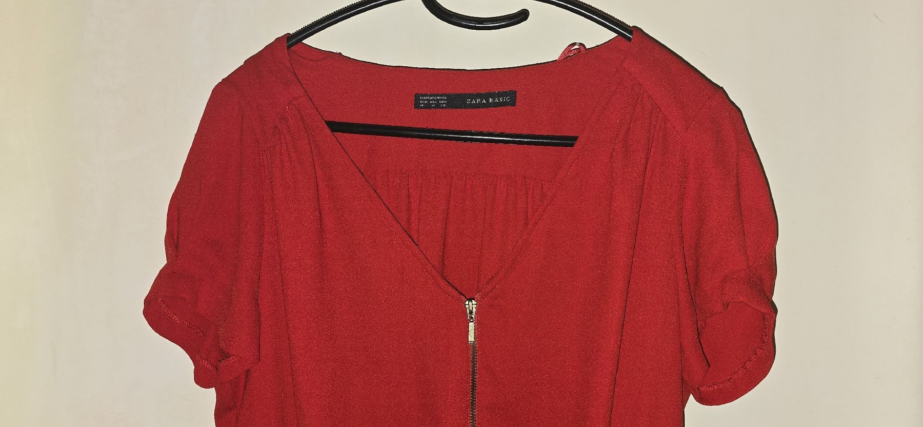 Zara Vestiti: Robe Zara Basic rouge taille S fermeture éclair – Nuovo (secondo la descrizione) da Meyrin venduto da lul_6y9f 2