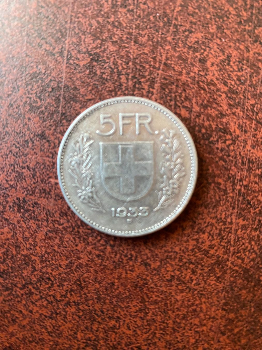 Tutti le monete: Fünflieber Jg. 1933 – Usato da Landquart venduto da Pst3 1